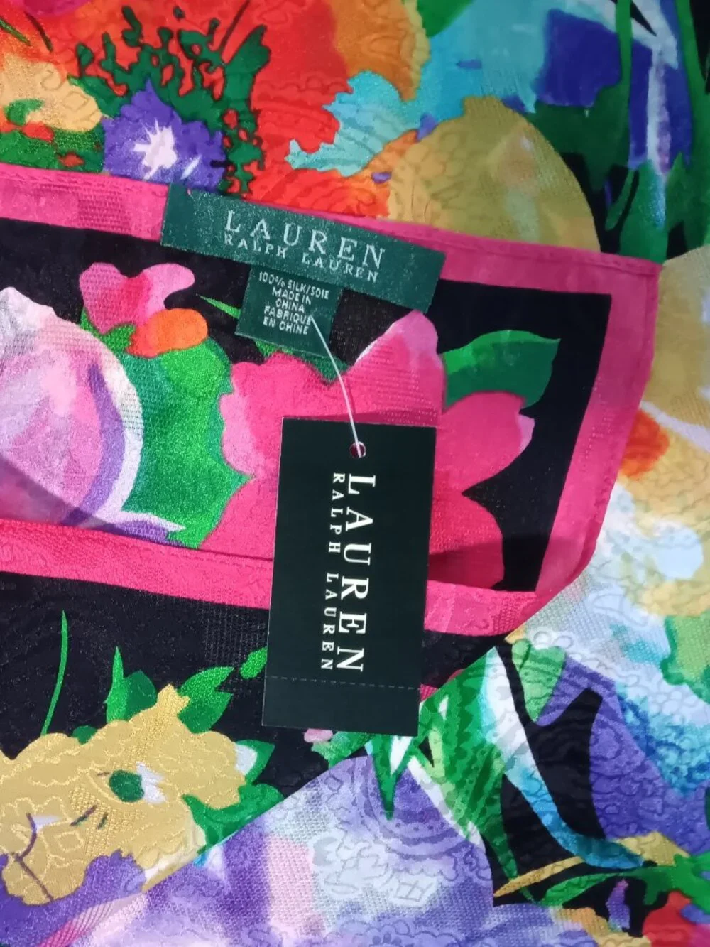 NWT Silk Large Lauren Ralph Lauren Scarf